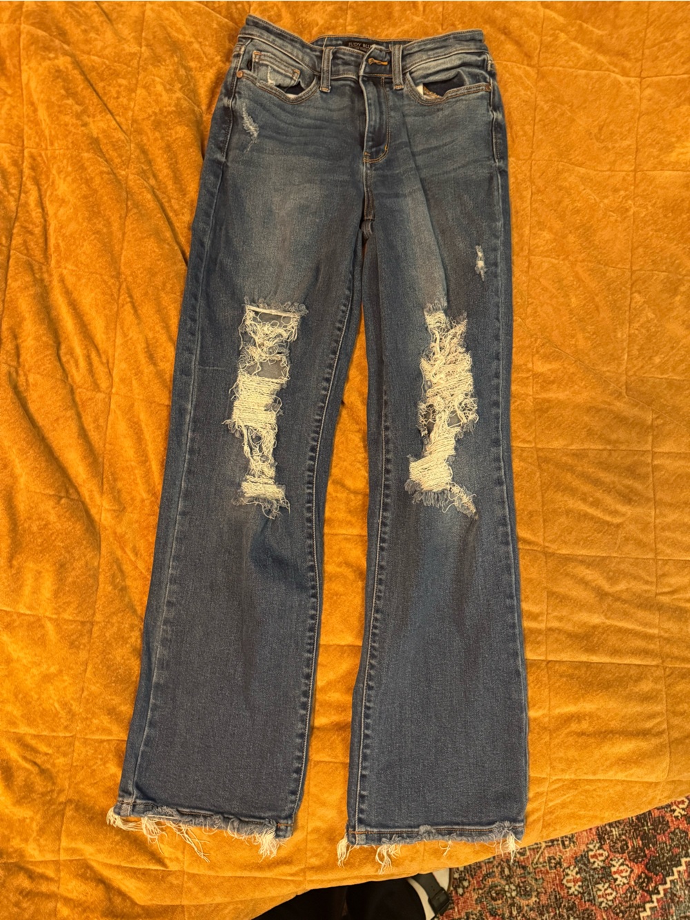 Judy Blue Distressed Medium Blue